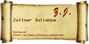 Zollner Julianna névjegykártya
